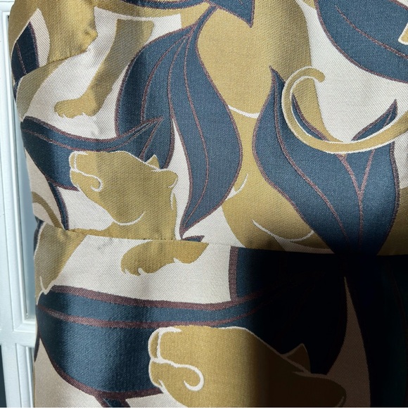 Ann Taylor Jungle Cat Jaguar Sheath Sleeveless Dress - size 6 - Picture 5 of 5